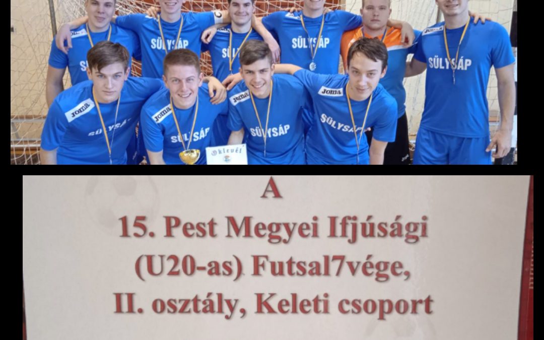 Futsal U20 – második hely a Pest megyei II. osztályú ifjúsági futsal bajnokság keleti csoportjában