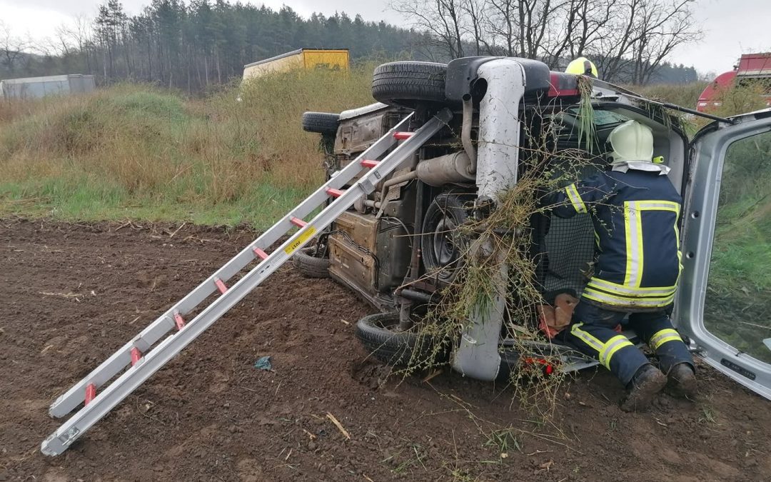 Két különálló baleset egy helyen